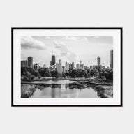 Illinois Landscape B&W Poster