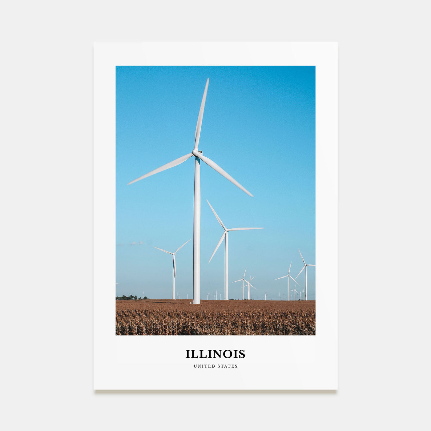 Illinois Portrait Color No 1 Poster