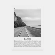 Illinois Travel B&W No 1 Poster