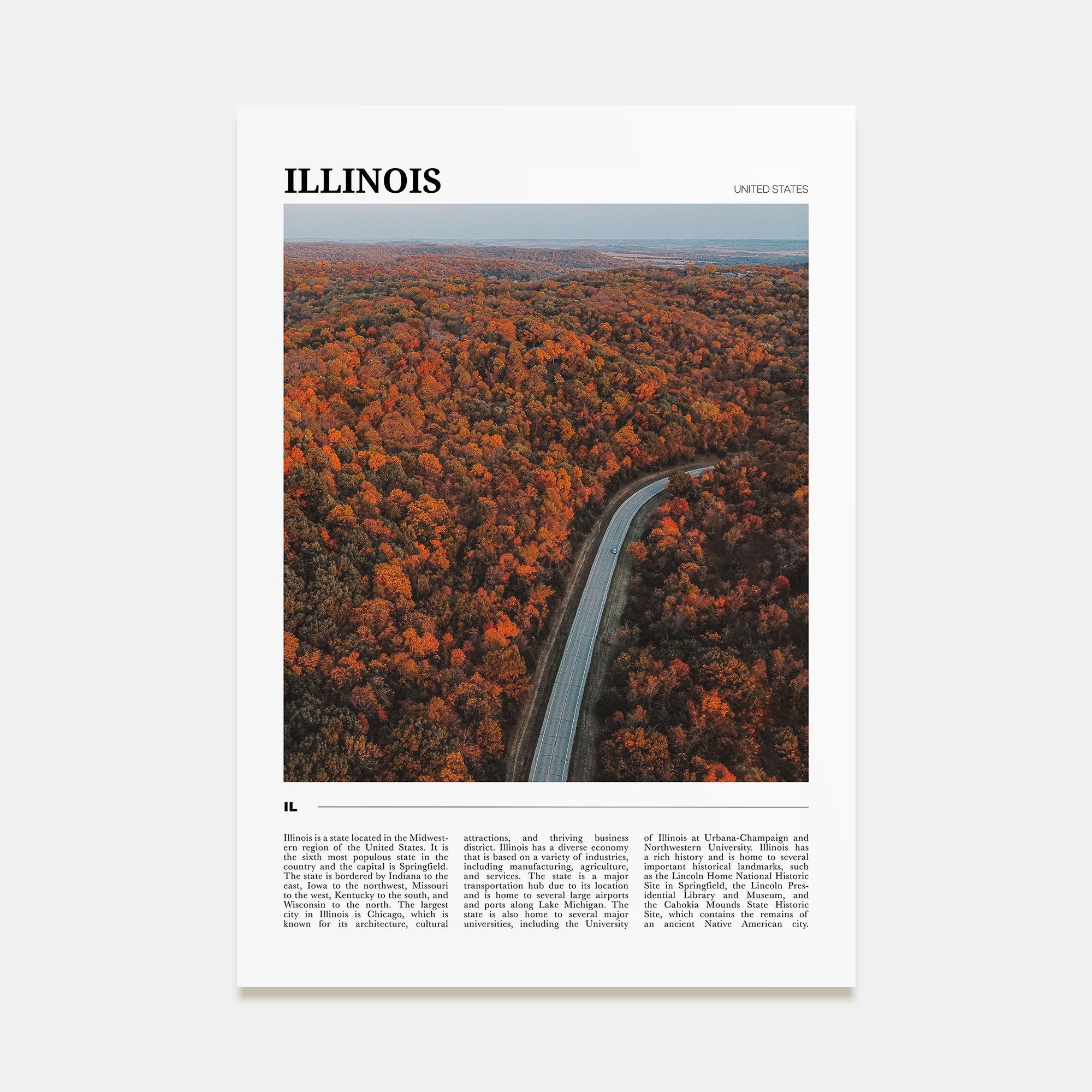 Illinois Travel Color No 3 Poster