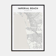 Imperial Beach Map Portrait Poster