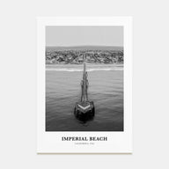 Imperial Beach Portrait B&W Poster