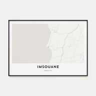 Imsouane Map Landscape Poster