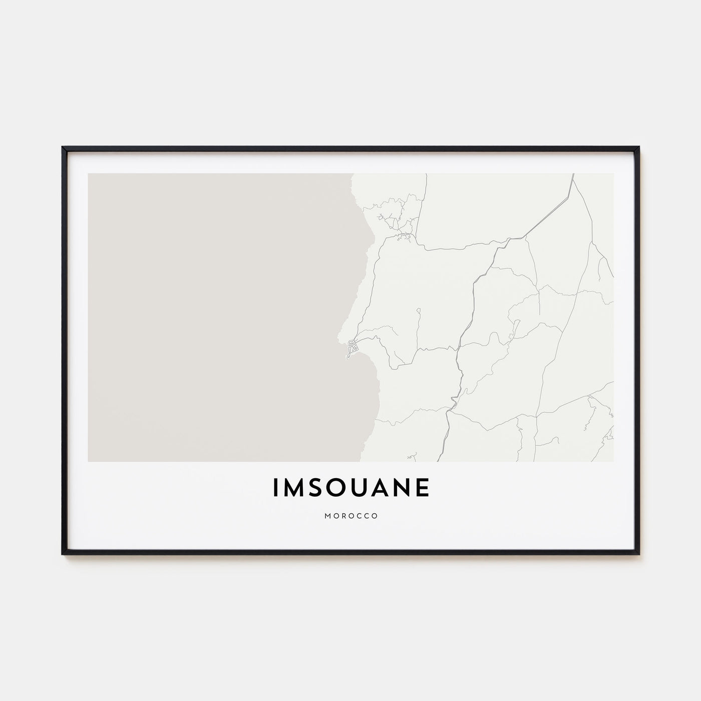 Imsouane Map Landscape Poster