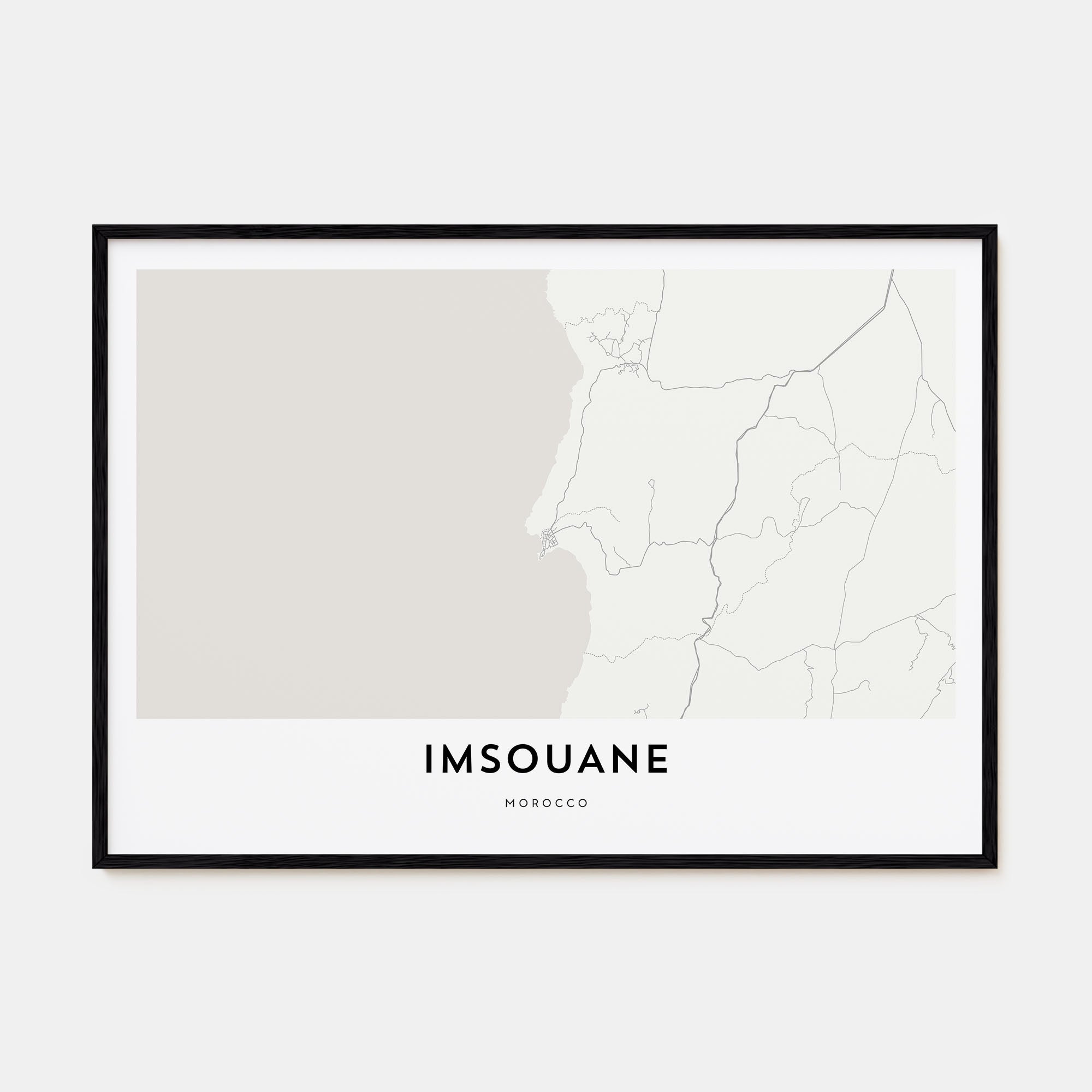 Imsouane Map Landscape Poster