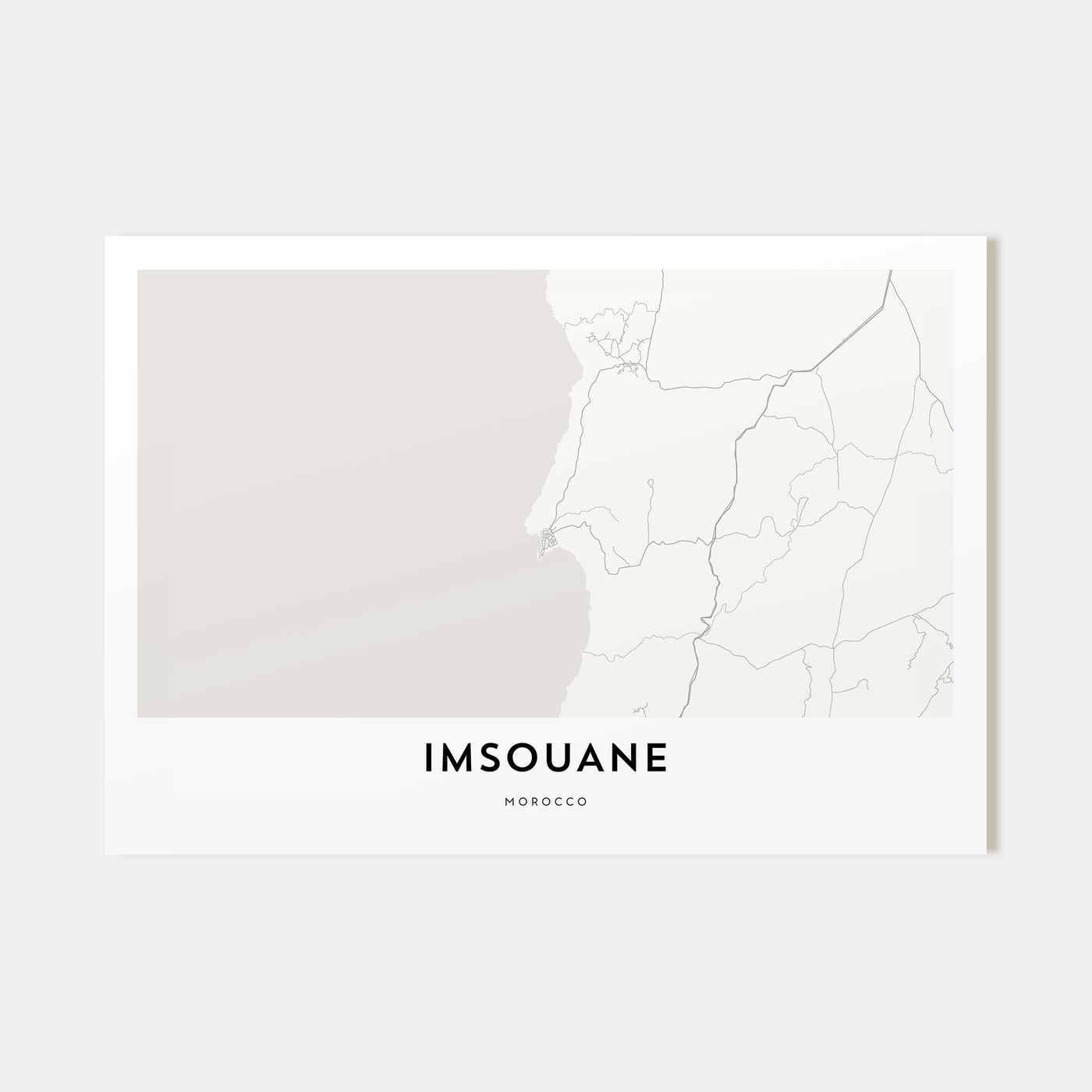 Imsouane Map Landscape Poster