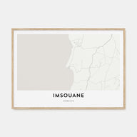Imsouane Map Landscape Poster