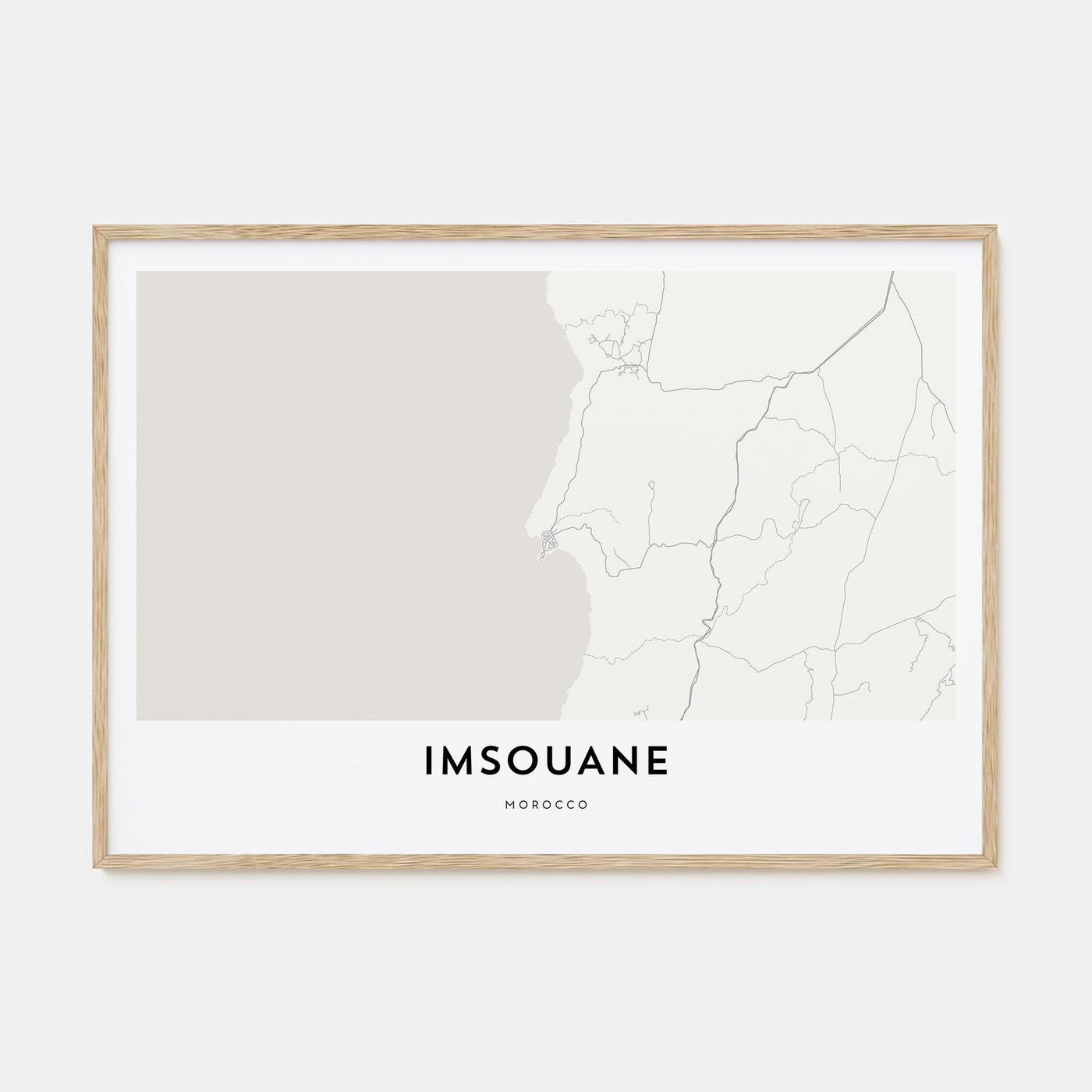 Imsouane Map Landscape Poster