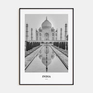 India Portrait B&W Poster
