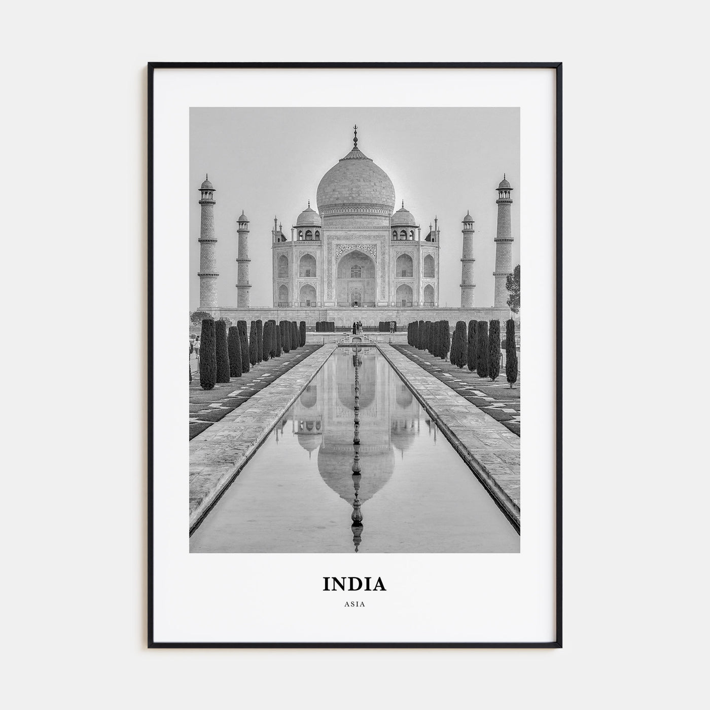 India Portrait B&W Poster
