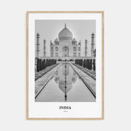 India Portrait B&W Poster