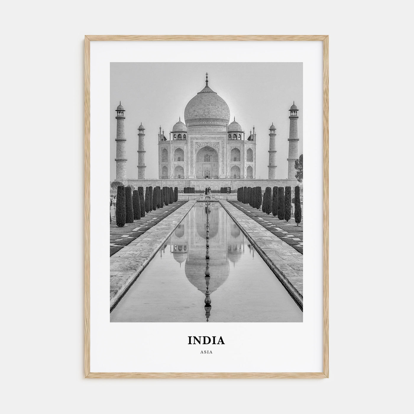 India Portrait B&W Poster