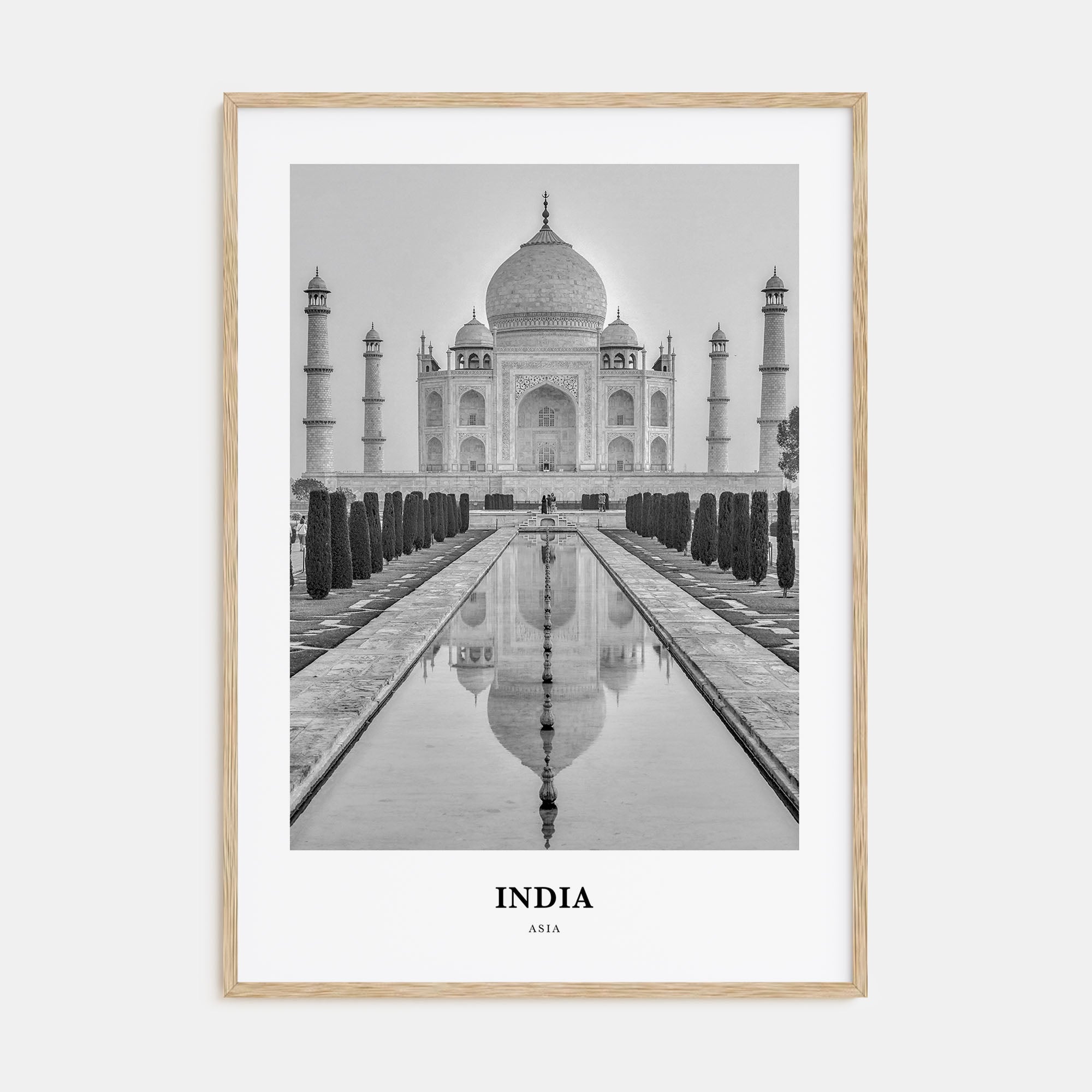 India Portrait B&W Poster