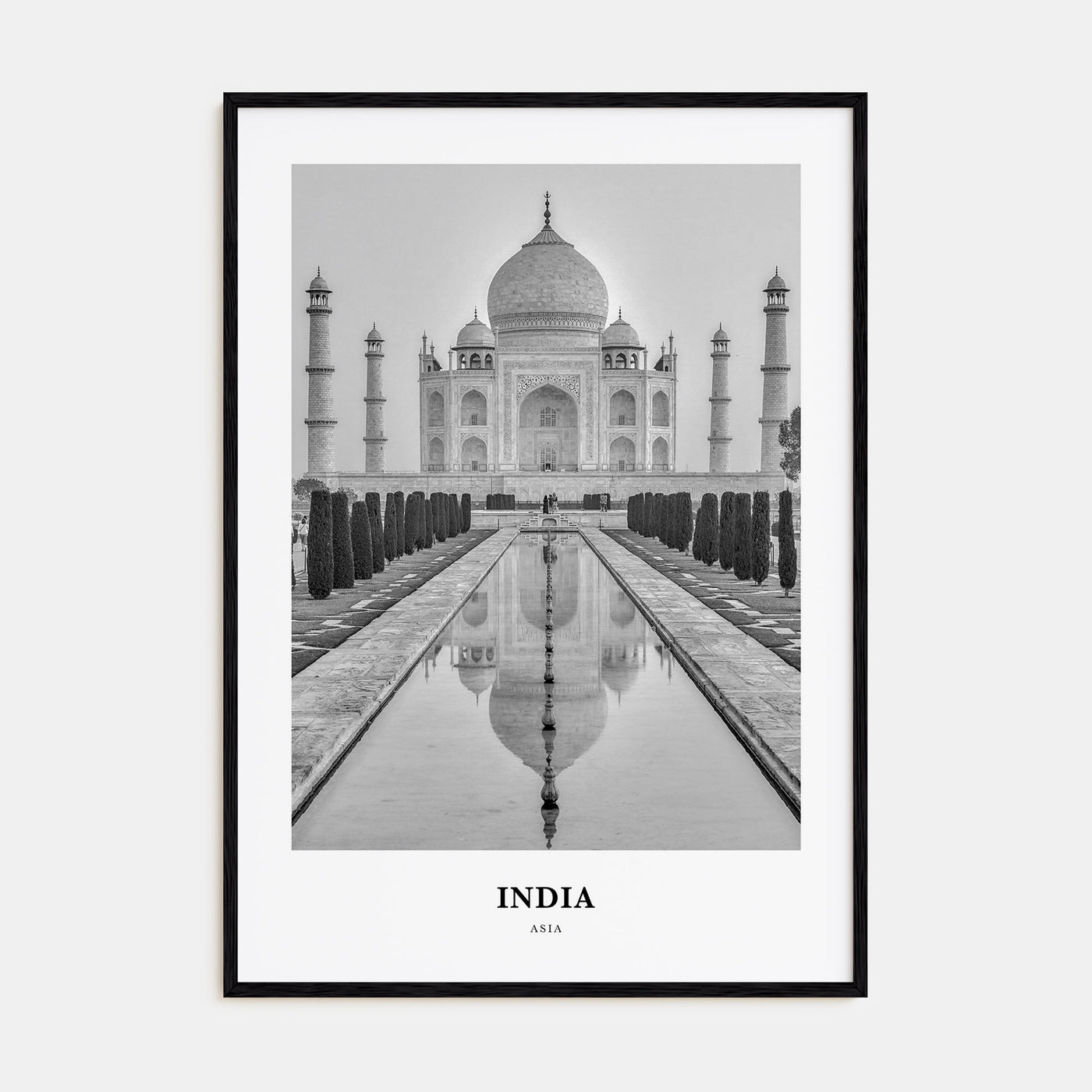 India Portrait B&W Poster