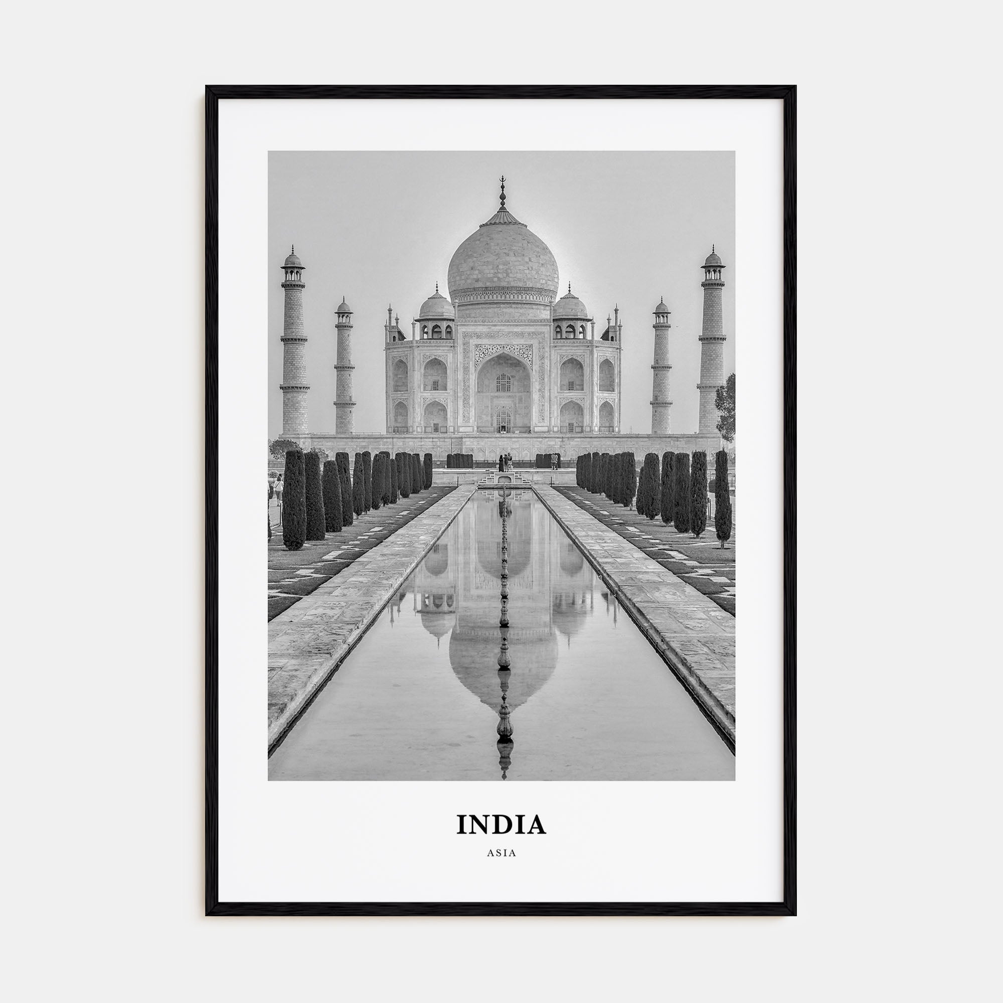 India Portrait B&W Poster