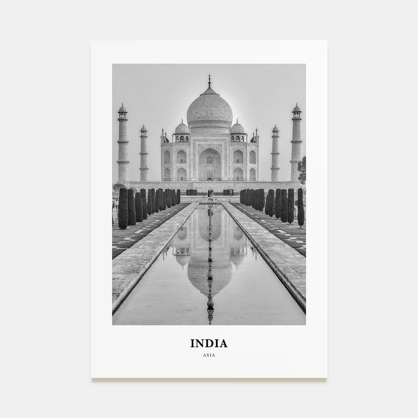 India Portrait B&W Poster