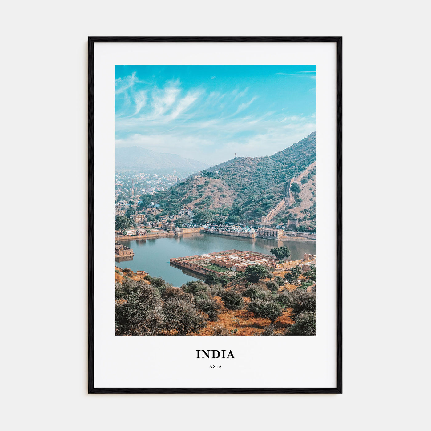 India Portrait Color Poster