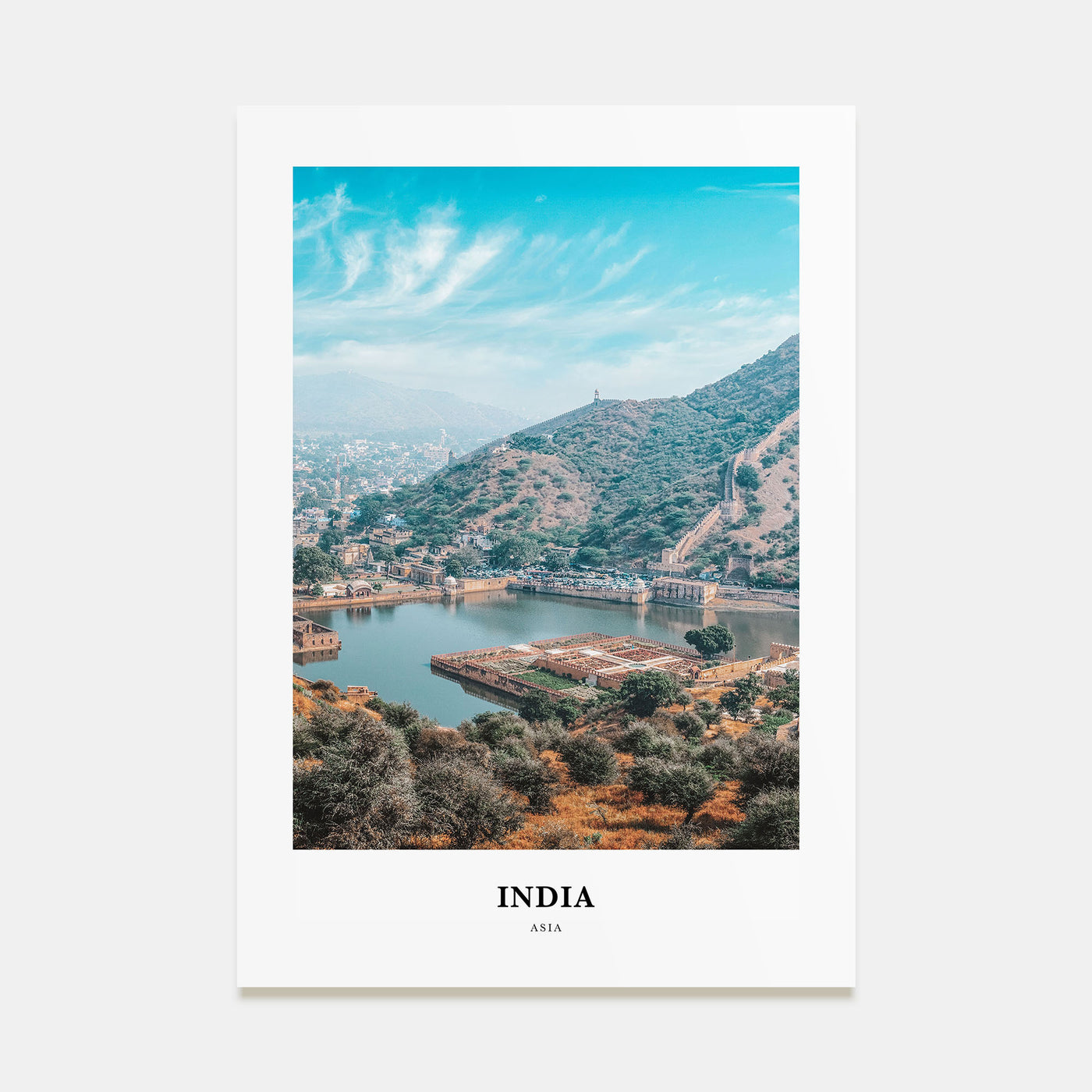 India Portrait Color Poster