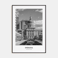 Indiana Portrait B&W Poster