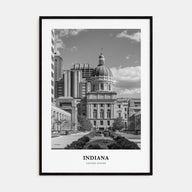 Indiana Portrait B&W Poster