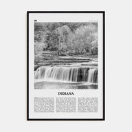 Indiana Travel B&W No 1 Poster