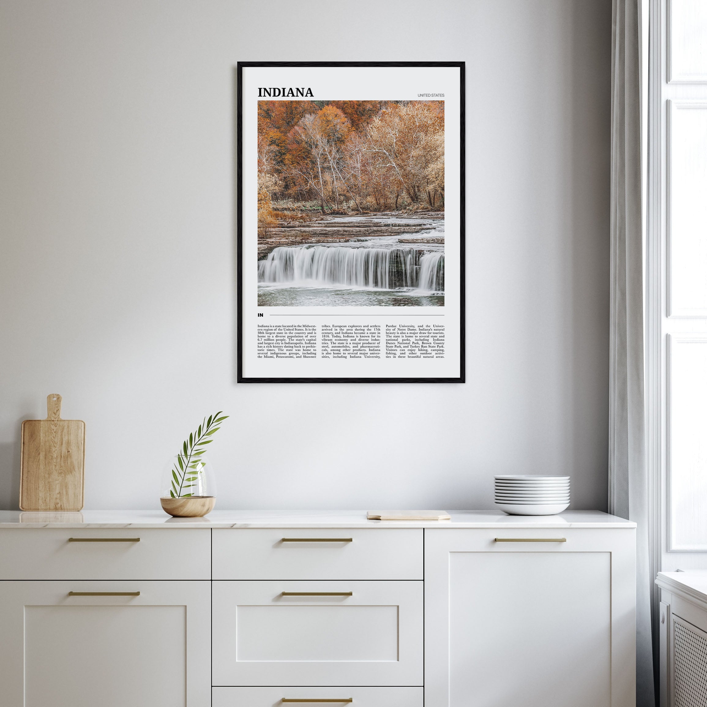 Indiana Travel Color Poster