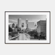 Indianapolis Landscape B&W Poster