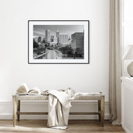 Indianapolis Landscape B&W Poster