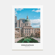 Indianapolis Portrait Color No 2 Poster