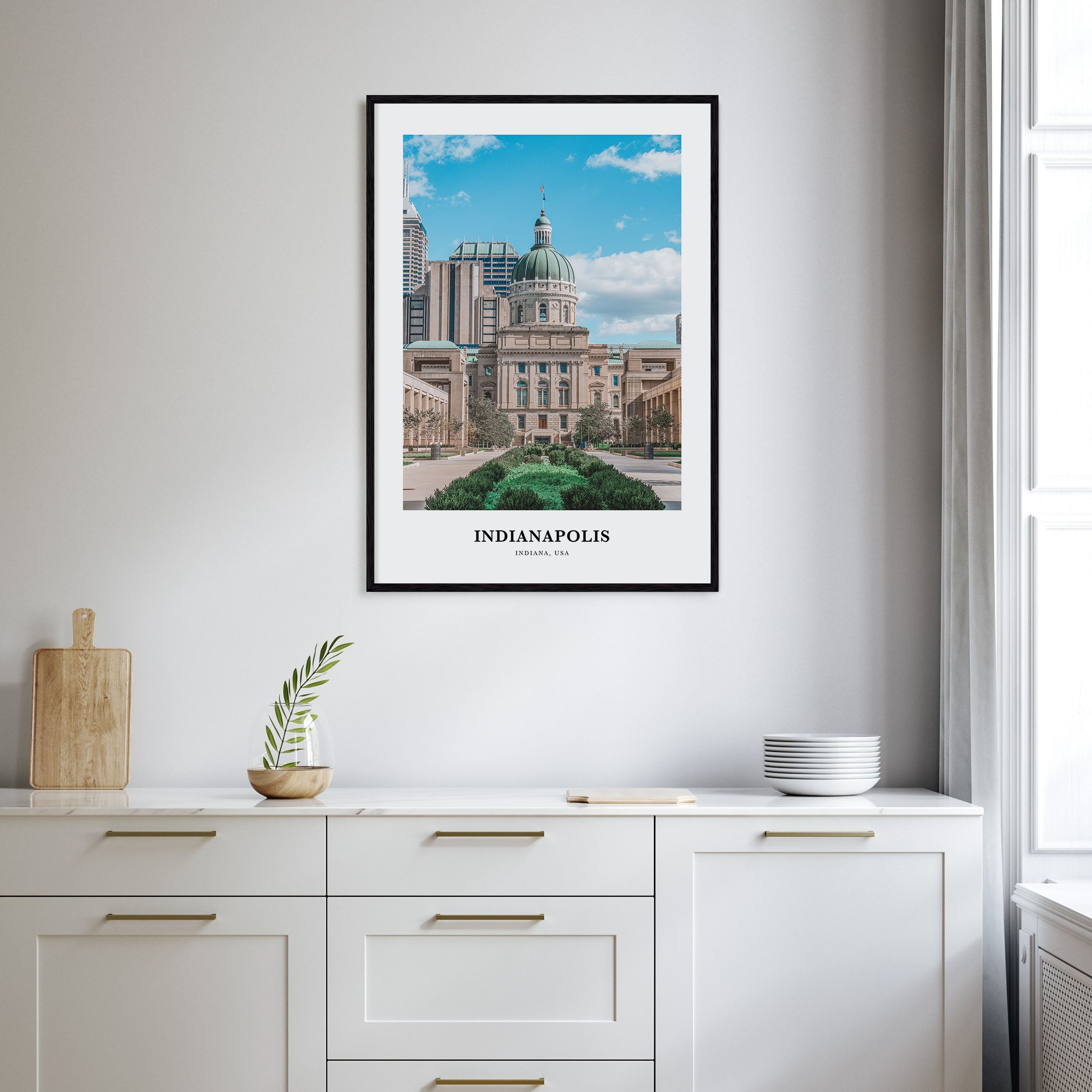 Indianapolis Portrait Color No 2 Poster
