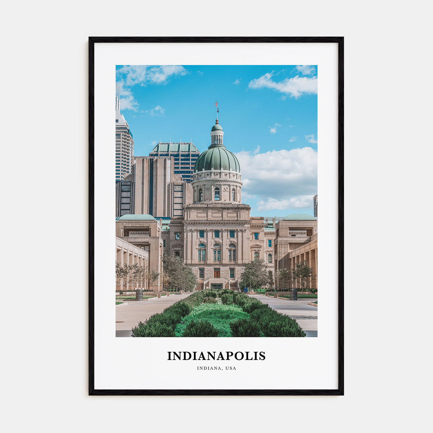 Indianapolis Portrait Color No 2 Poster