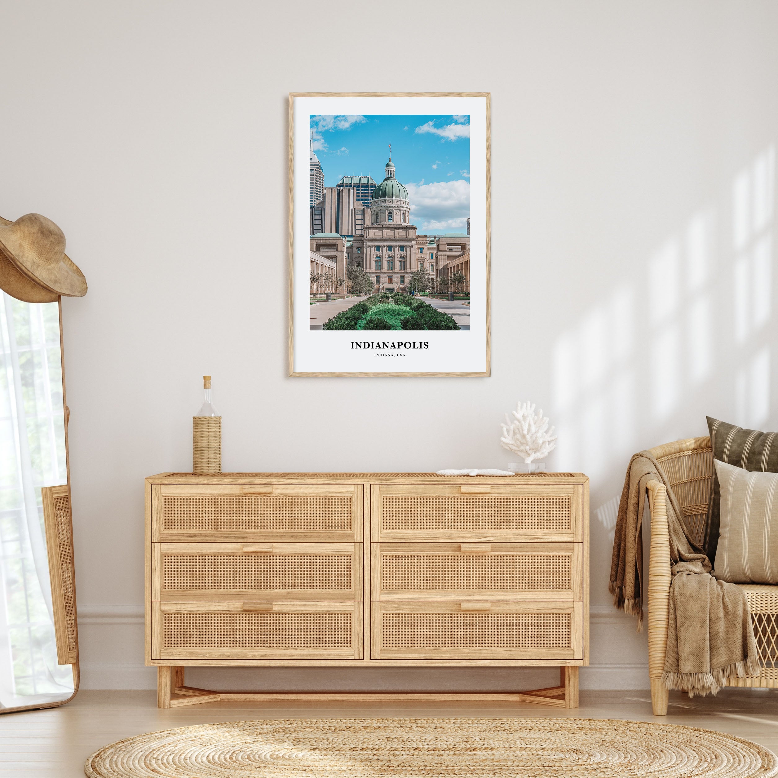 Indianapolis Portrait Color No 2 Poster