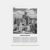 Indianapolis Travel B&W No 1 Poster