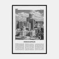Indianapolis Travel B&W No 1 Poster