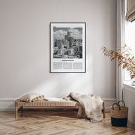 Indianapolis Travel B&W No 1 Poster