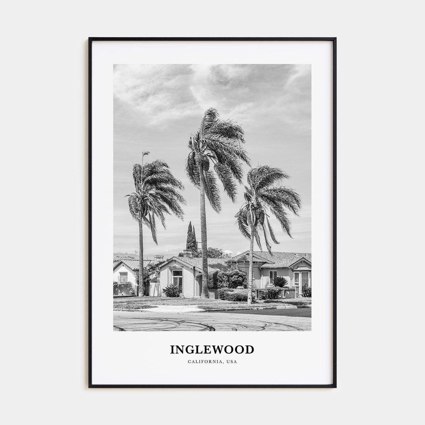 Inglewood Portrait B&W Poster