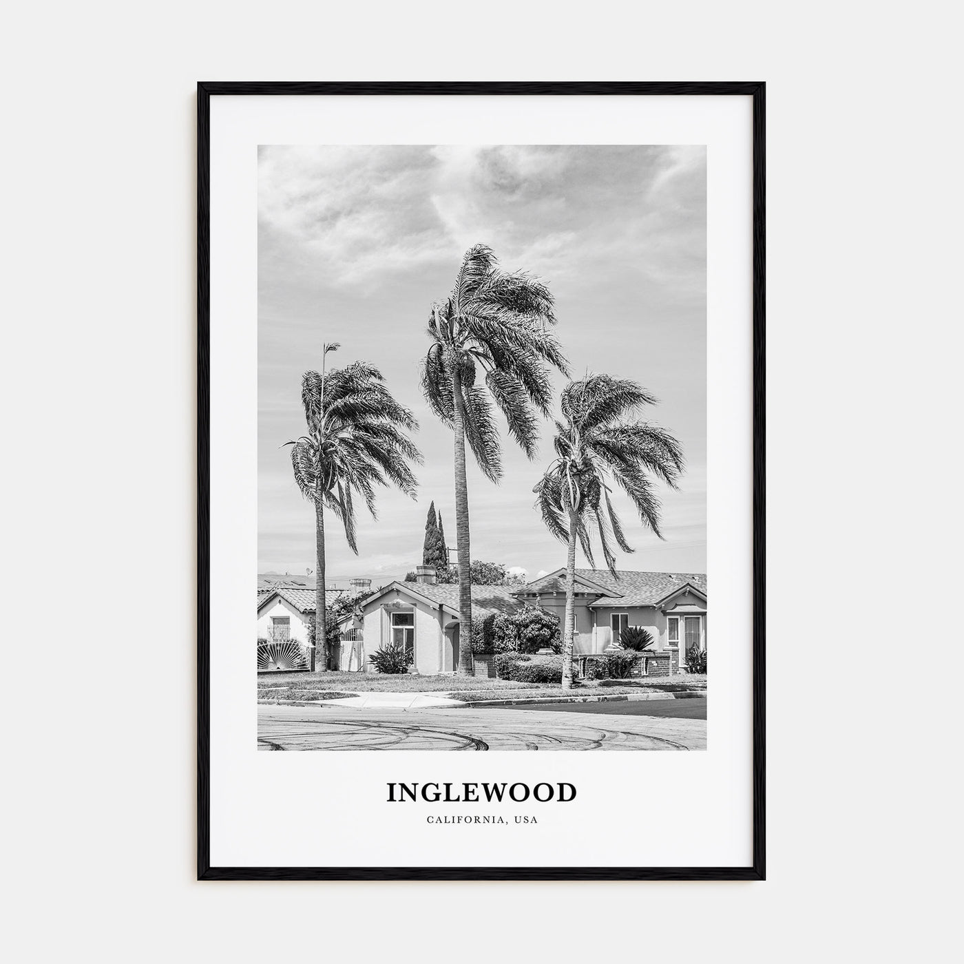 Inglewood Portrait B&W Poster