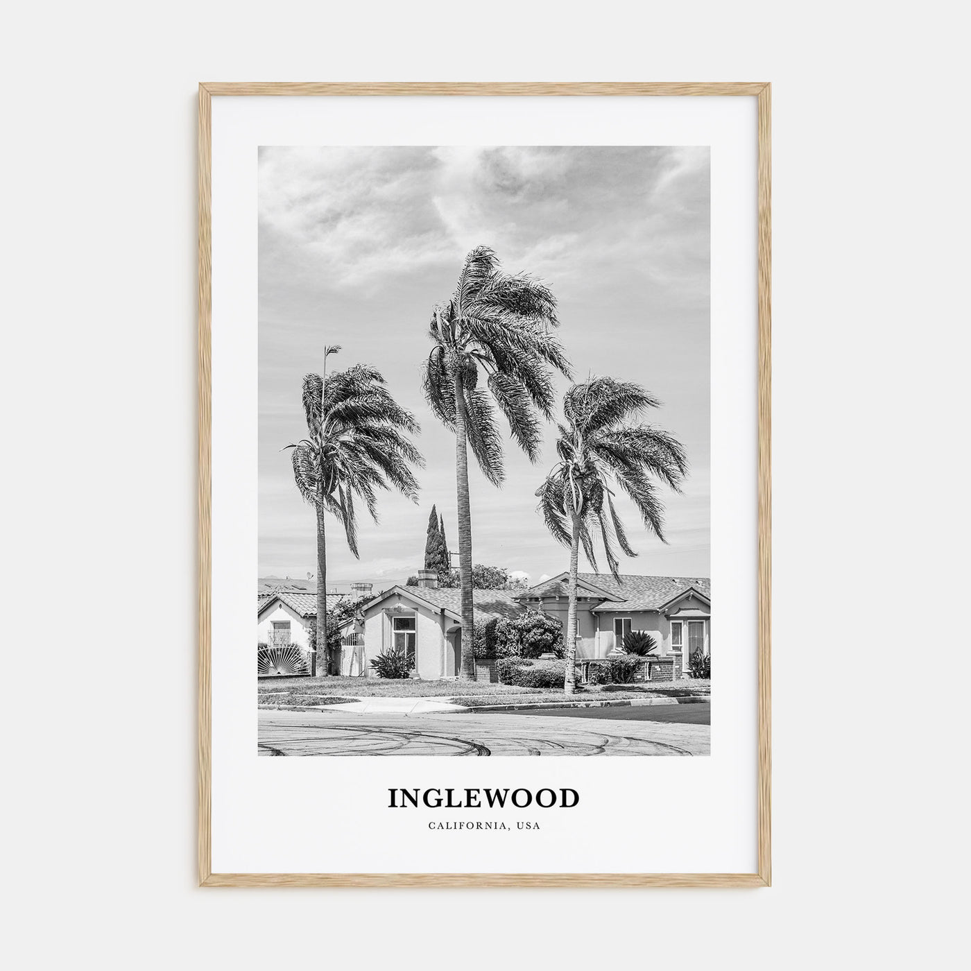 Inglewood Portrait B&W Poster