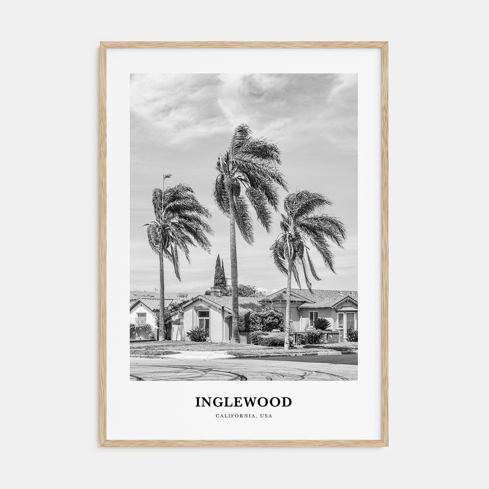 Inglewood Portrait B&W Poster