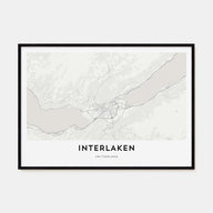 Interlaken Map Landscape Poster