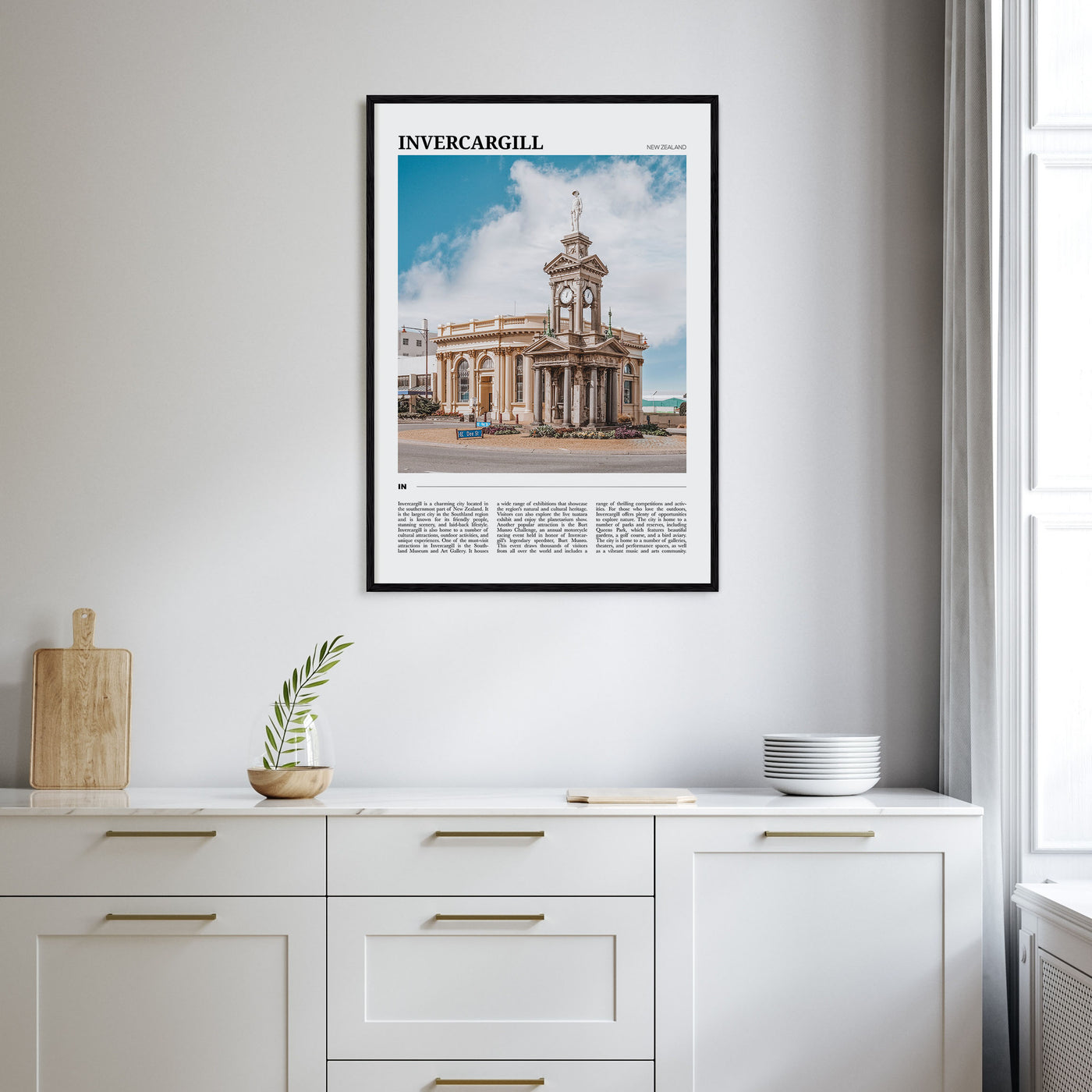 Invercargill Travel Color Poster