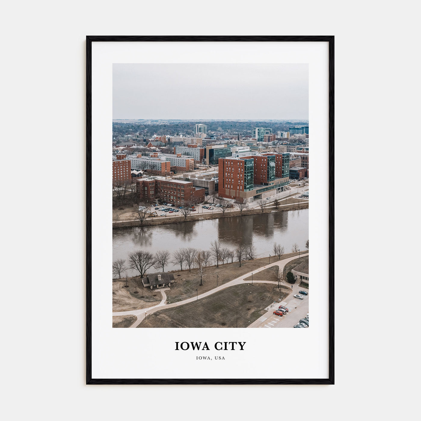Iowa City Portrait Color Poster