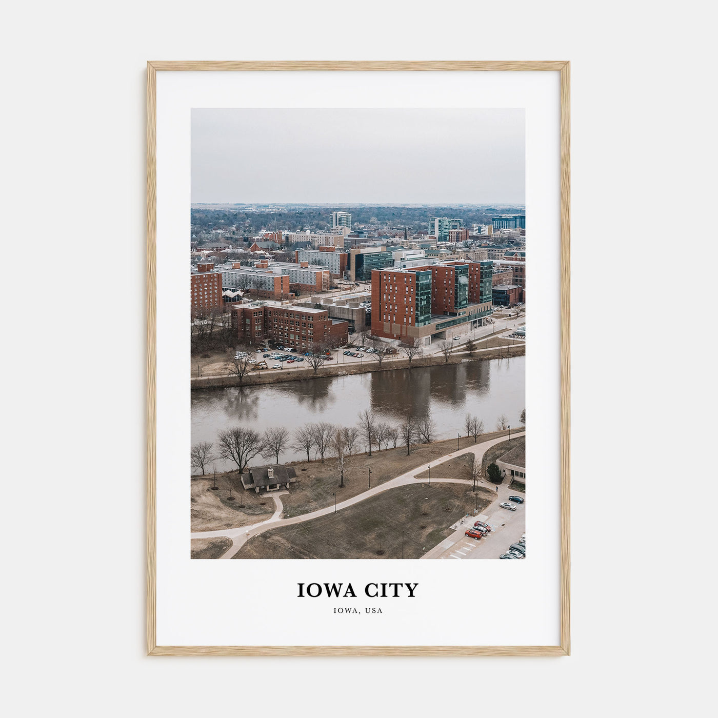 Iowa City Portrait Color Poster