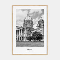 Iowa Portrait B&W Poster