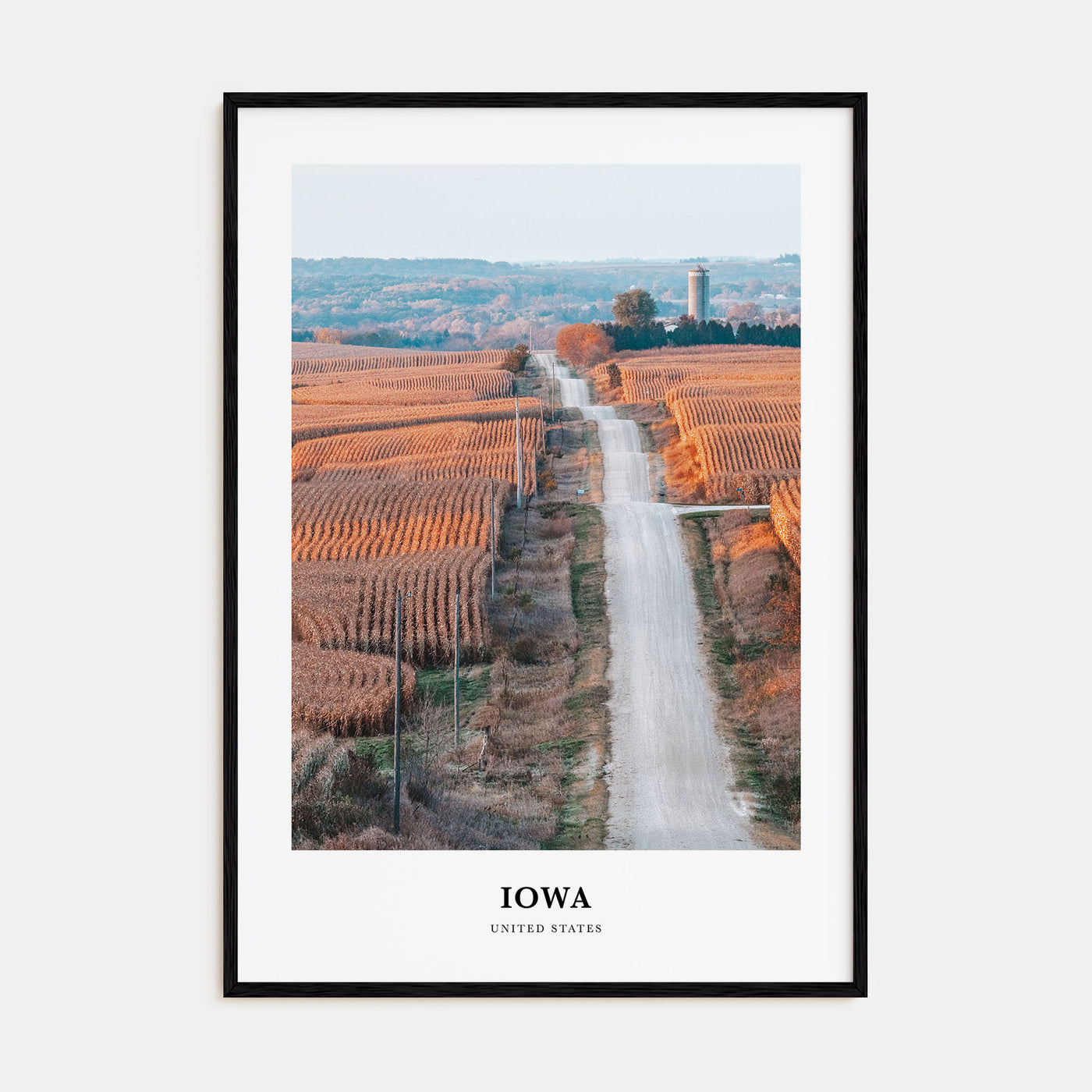 Iowa Portrait Color Poster