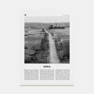 Iowa Travel B&W No 1 Poster