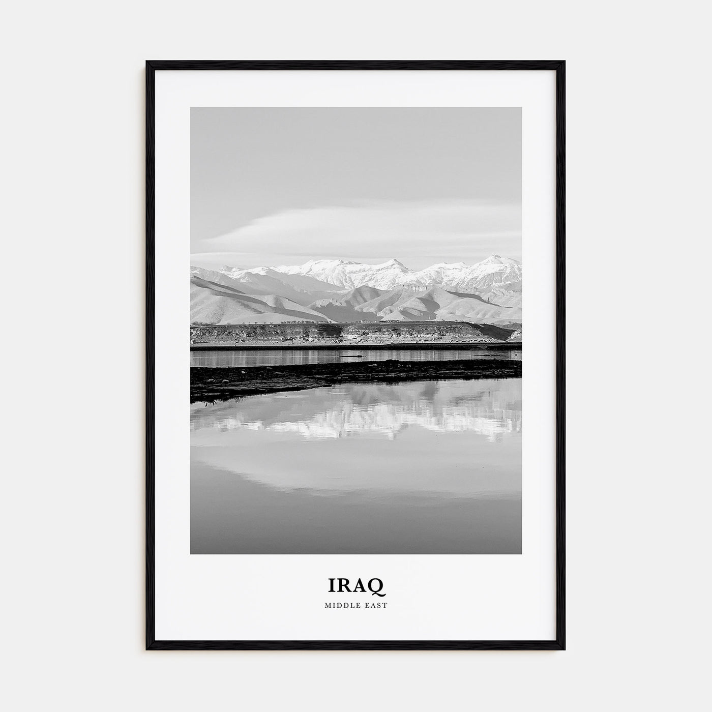Iraq Portrait B&W Poster