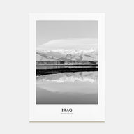 Iraq Portrait B&W Poster