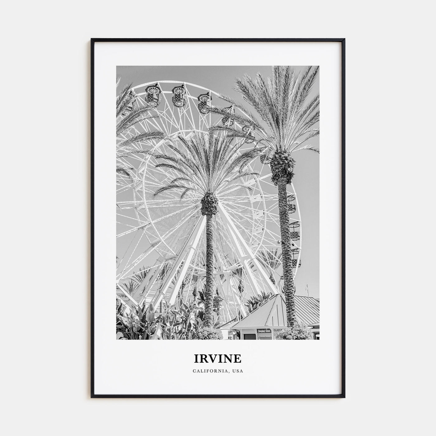 Irvine Portrait B&W No 1 Poster