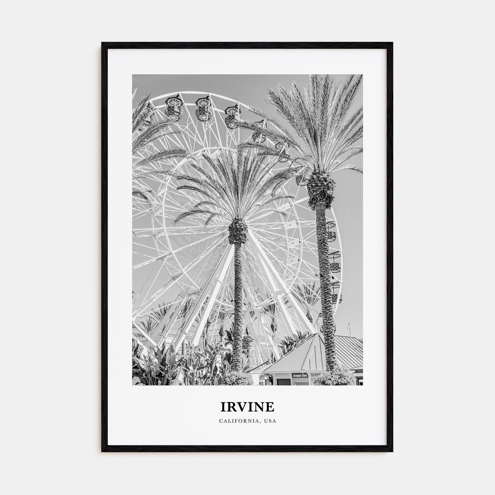 Irvine Portrait B&W No 1 Poster